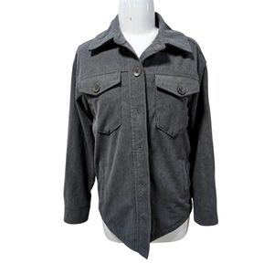 Avec Les Filles Gray Corduroy Shacket XS